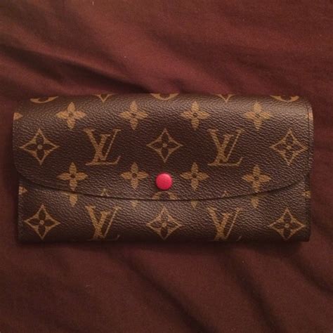 louis vuitton wallet with red button|authentic lv wallet.